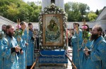 Праздник Святогорской иконы Божией Матери Молебен перед Святогорской иконой на площади