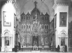 Иконостас Успенского собора. Фото к. XIX в.