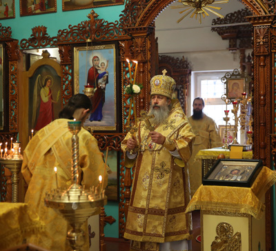Архиерейское богослужение во Всехсвятском храме г. Святогорска