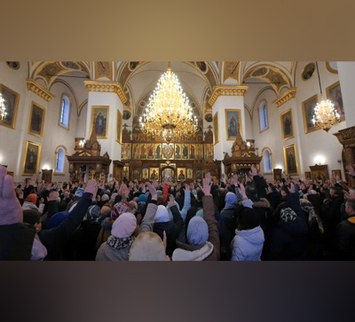 «Мы хотим хранить единство»: в Святых Горах встретили Торжество Православия