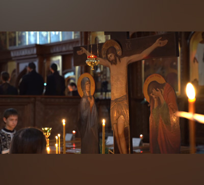 Кондак акафиста Страстям Христовым. Братский хор Святогорской Лавры (видео)