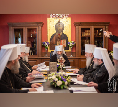 В Киево-Печерской Лавре состоялось первое в 2019 г. заседание Священного Синода Украинской Православной Церкви (видео)