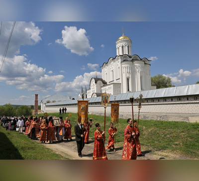 Празднование престольного дня в лаврском Свято-Георгиевском скиту