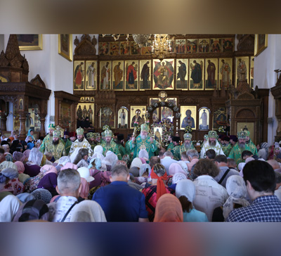 Празднование дня памяти прп. Иоанна, Затворника Святогорского (фото, видео)