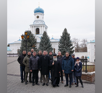 Посещение Святогорской Лавры делегацией послов стран Балтии и республики Польша (фото)