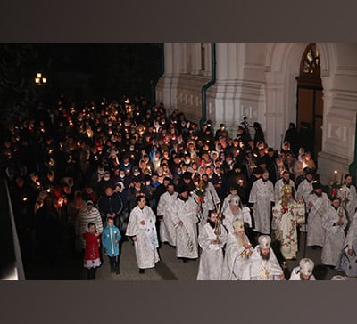 Праздник Святой Пасхи Христовой в Святогорской Лавре (фото, видео)
