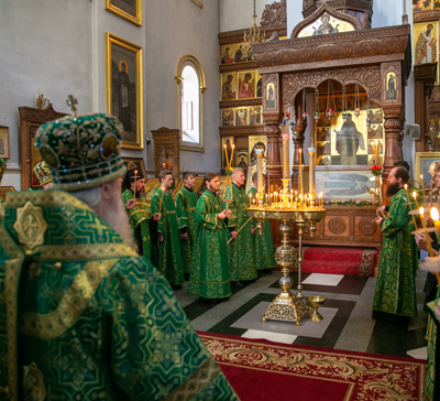 Празднование дня памяти прп. Иоанна Затворника Святогорского в Святогорской Лавре (фото, видео)