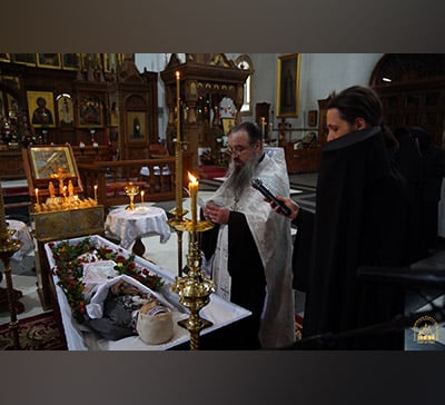 Погребение новопреставленной Екатерины в Святогорской Лавре (фото)